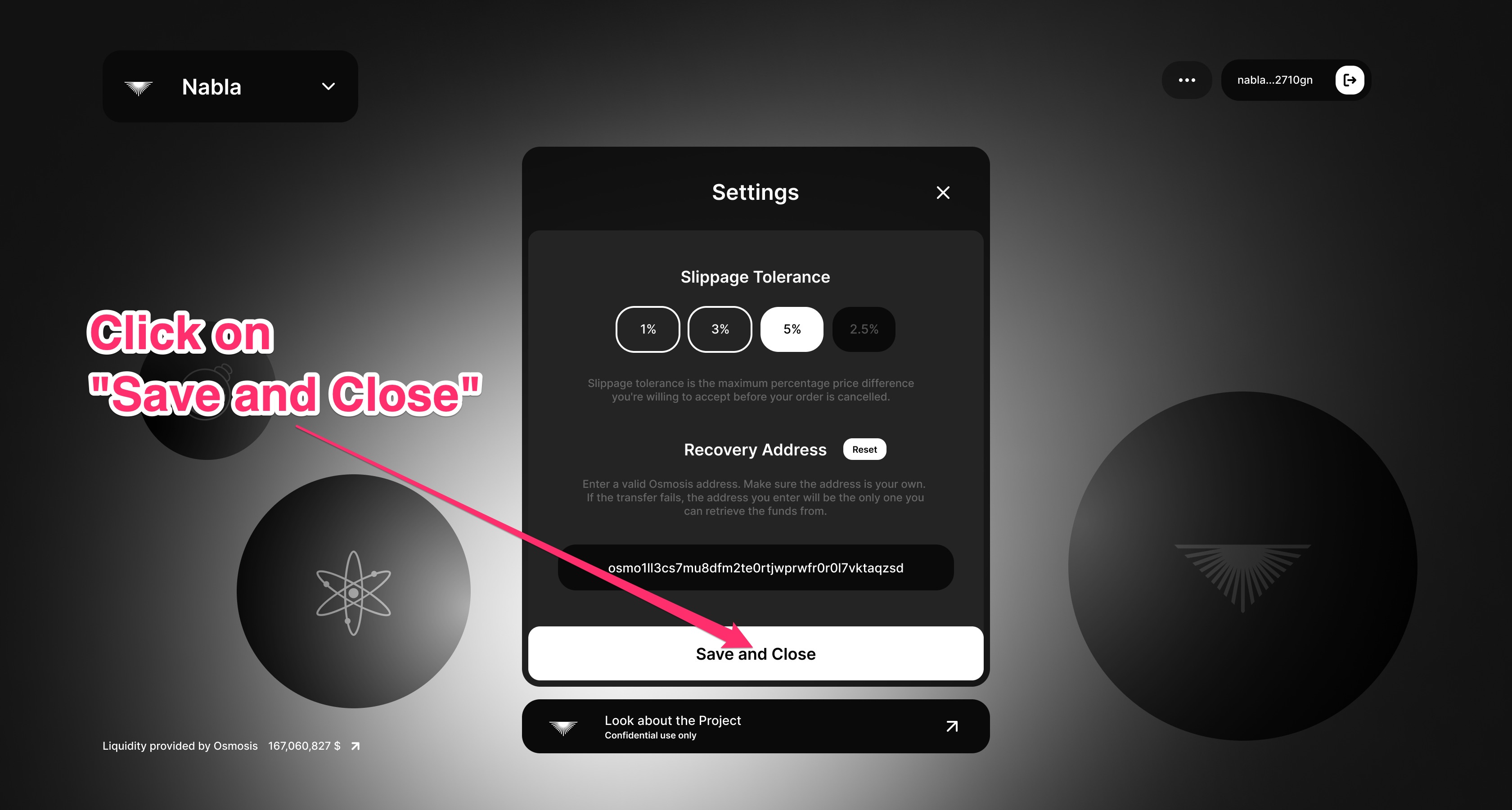 save and close the settings Save and Close image